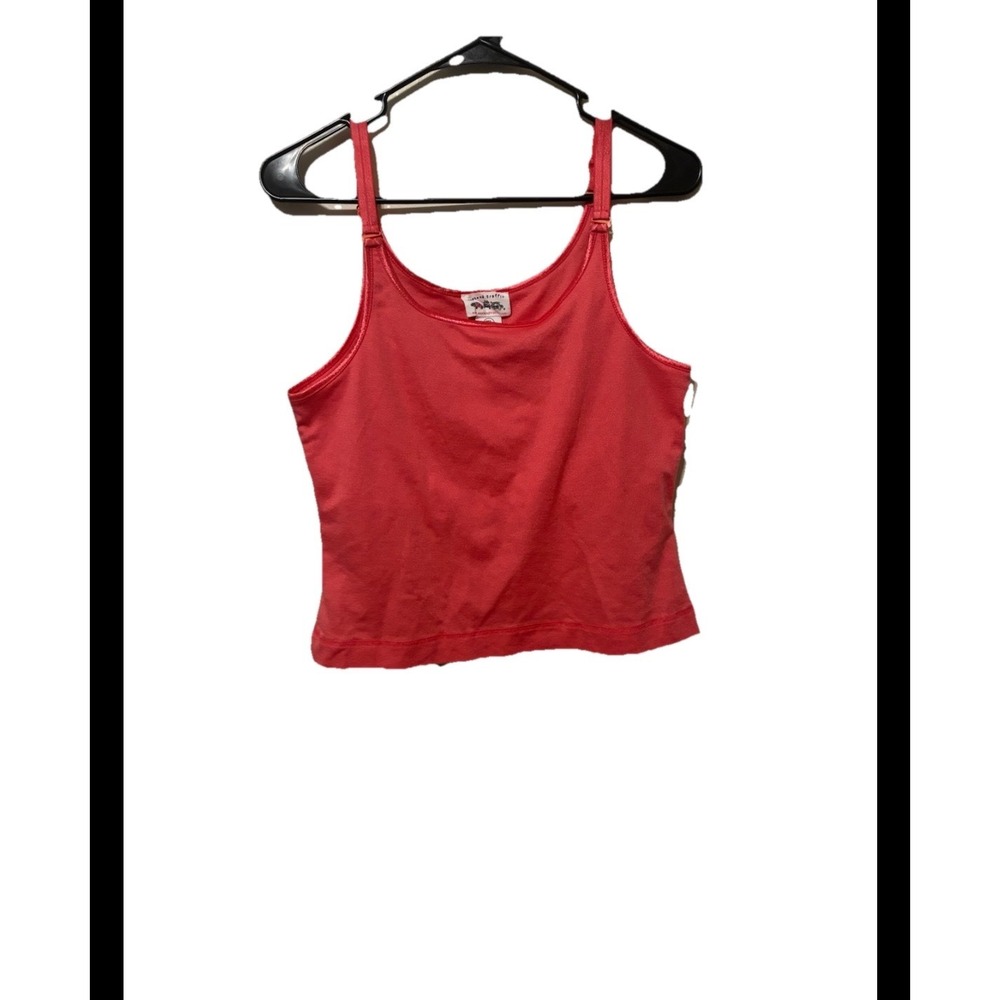 Weekend Traffic Pink Crop Top Built In Bra Camisole Tank XL